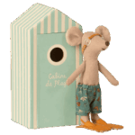 maileg beach mouse, big brother in cabin