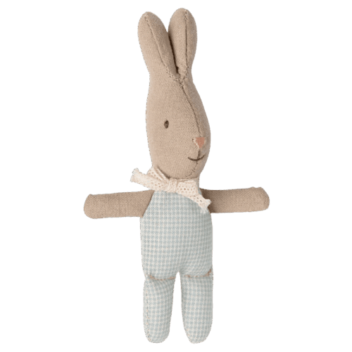 maileg rabbit, my light blue check