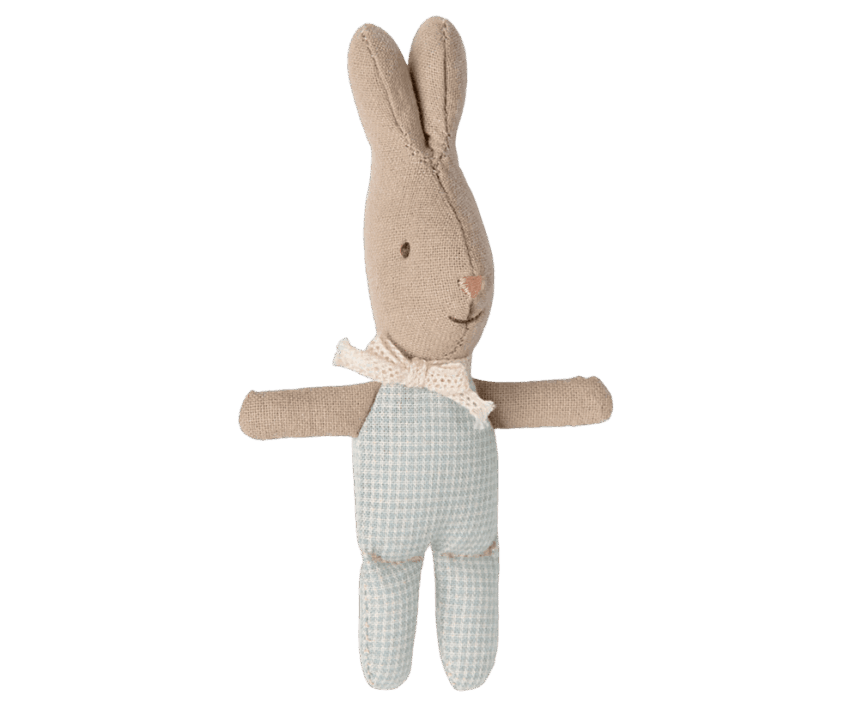 maileg rabbit, my light blue check