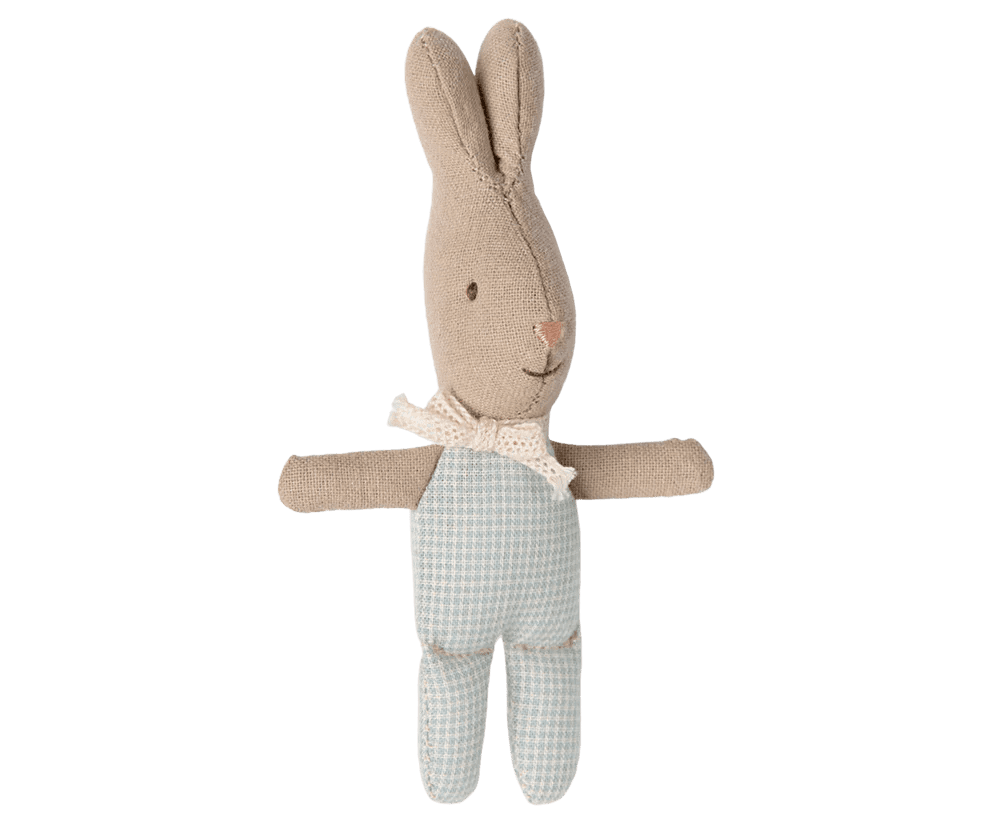 maileg rabbit, my light blue check