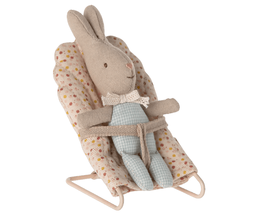 maileg rabbit, my light blue check