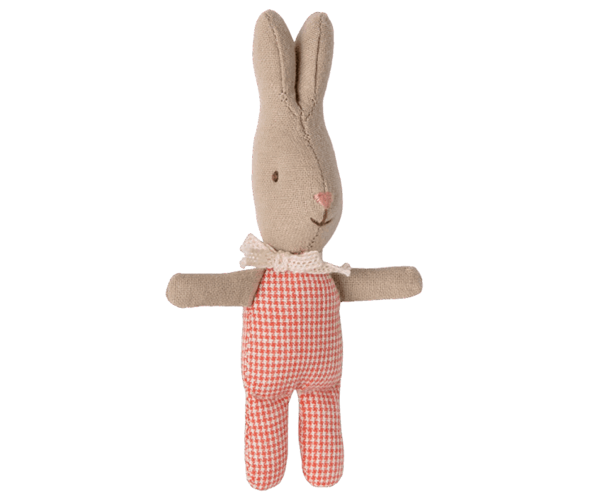 maileg rabbit, my red check