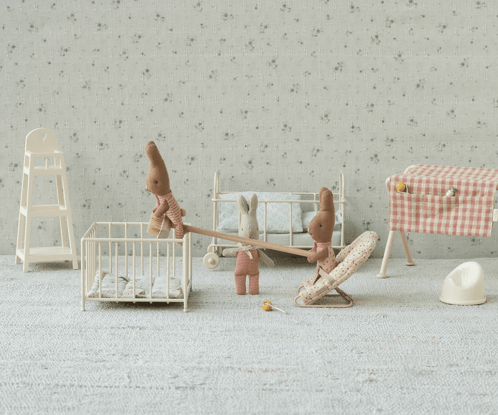 maileg rabbit, my red check