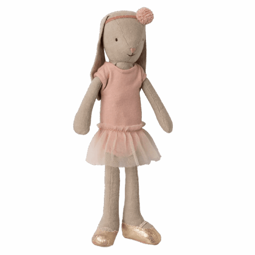maileg bunny size 2, classic ballet suit and skirt rose 24cm
