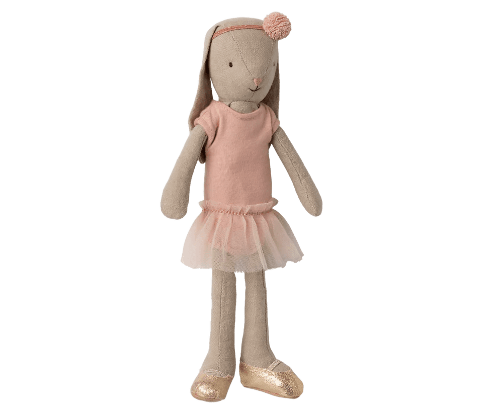 maileg bunny size 2, classic ballet suit and skirt rose 24cm