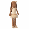 maileg bunny size 2, chocolate brown ballet suit and skirt cream 24cm