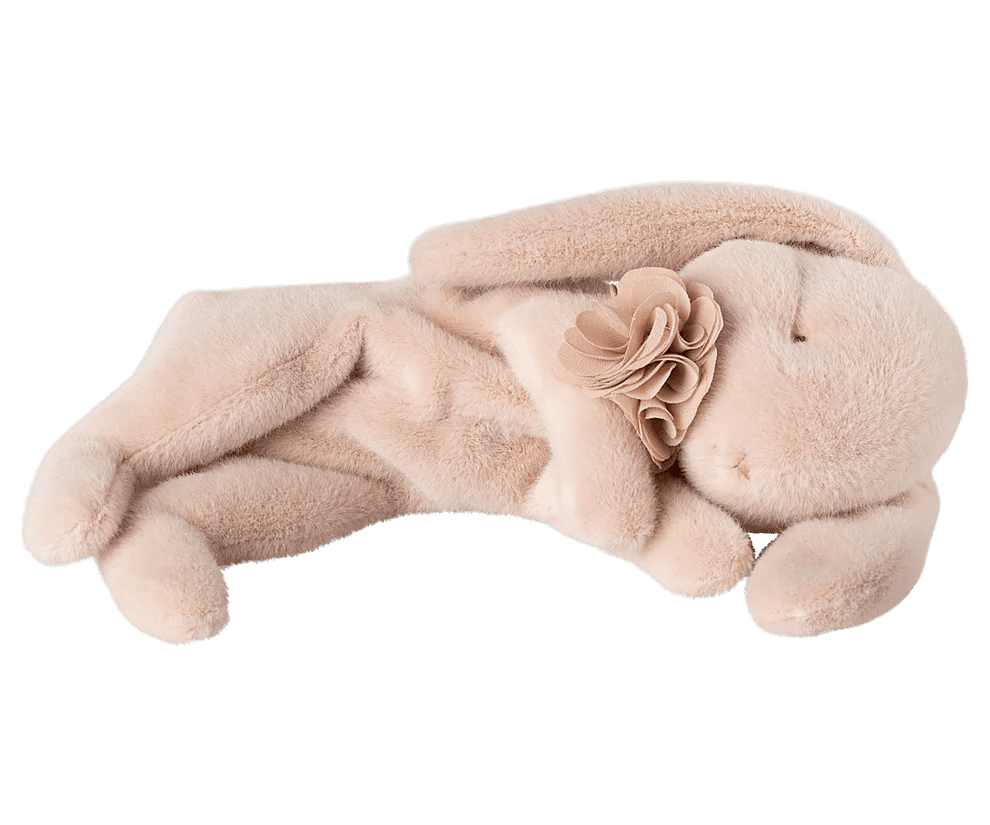 maileg sleeping bunny plush, small powder