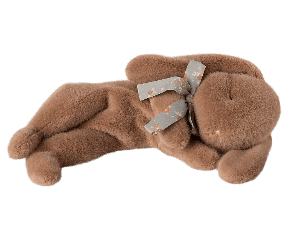 maileg sleeping bunny plush, small soft brown