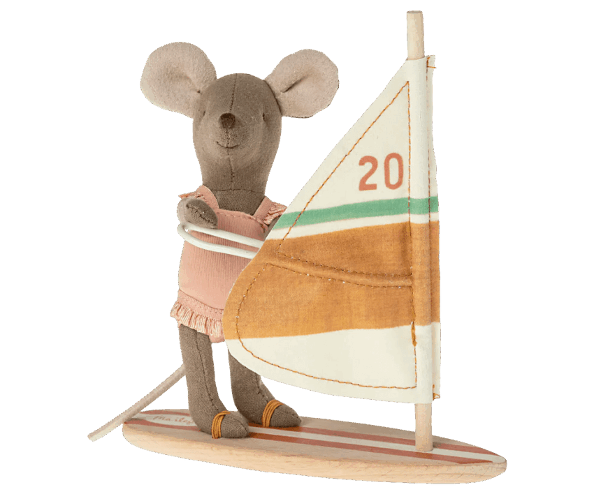 maileg beach mouse, surfer little sister