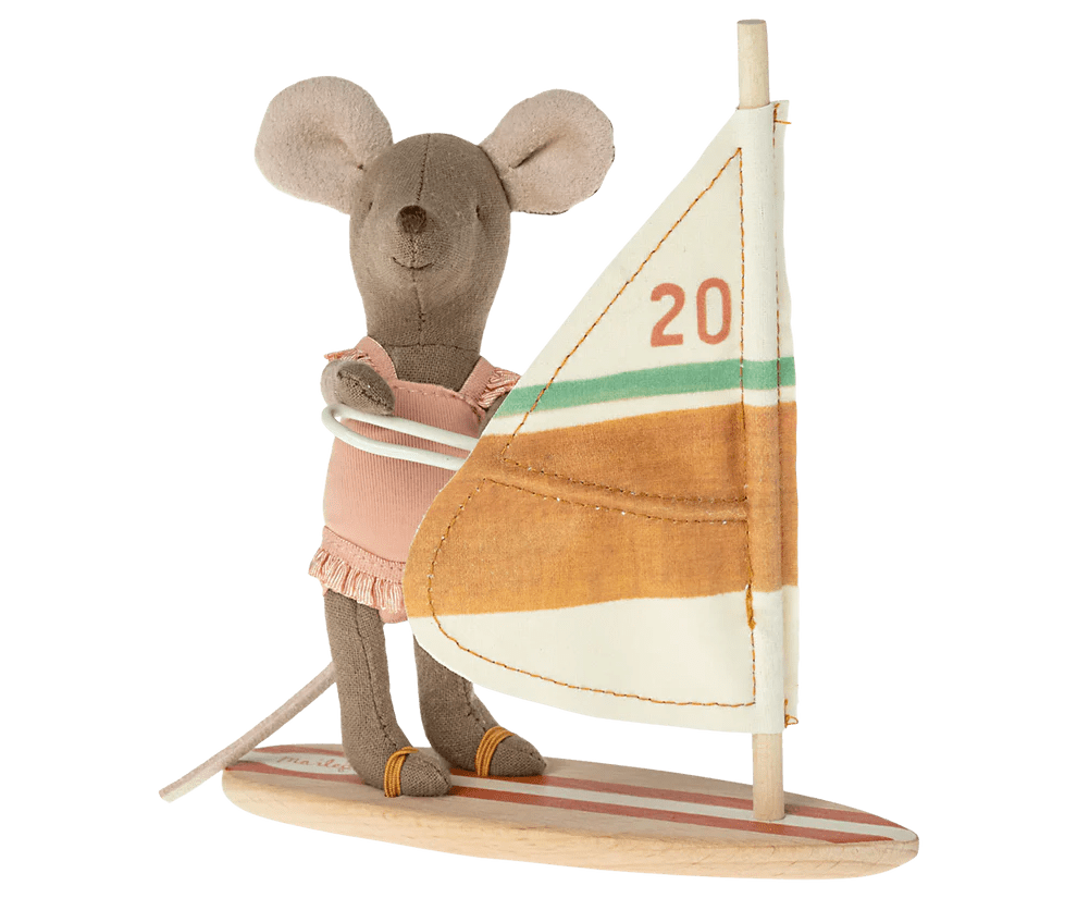 maileg beach mouse, surfer little sister