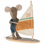 maileg beach mouse, surfer little brother