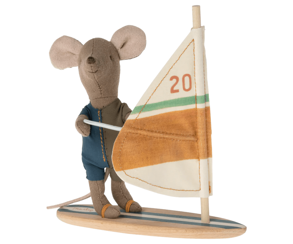 maileg beach mouse, surfer little brother