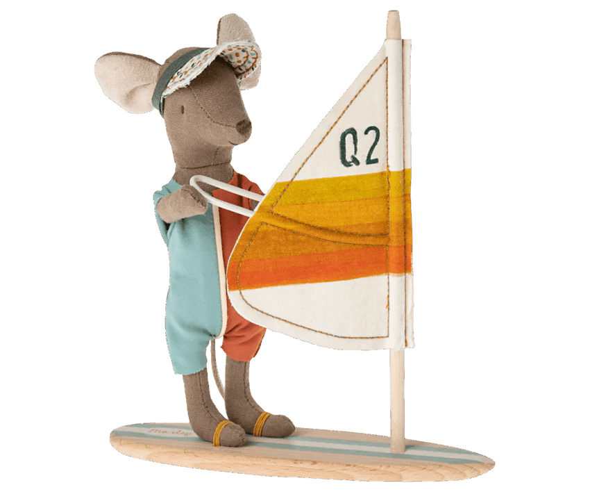 maileg beach mouse, surfer big brother
