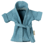 maileg bathrobe dad mouse dusty blue