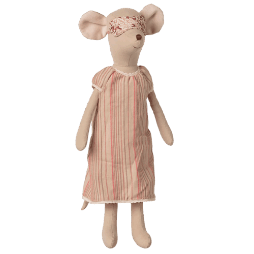 maileg medium mouse, nightgown 33cm