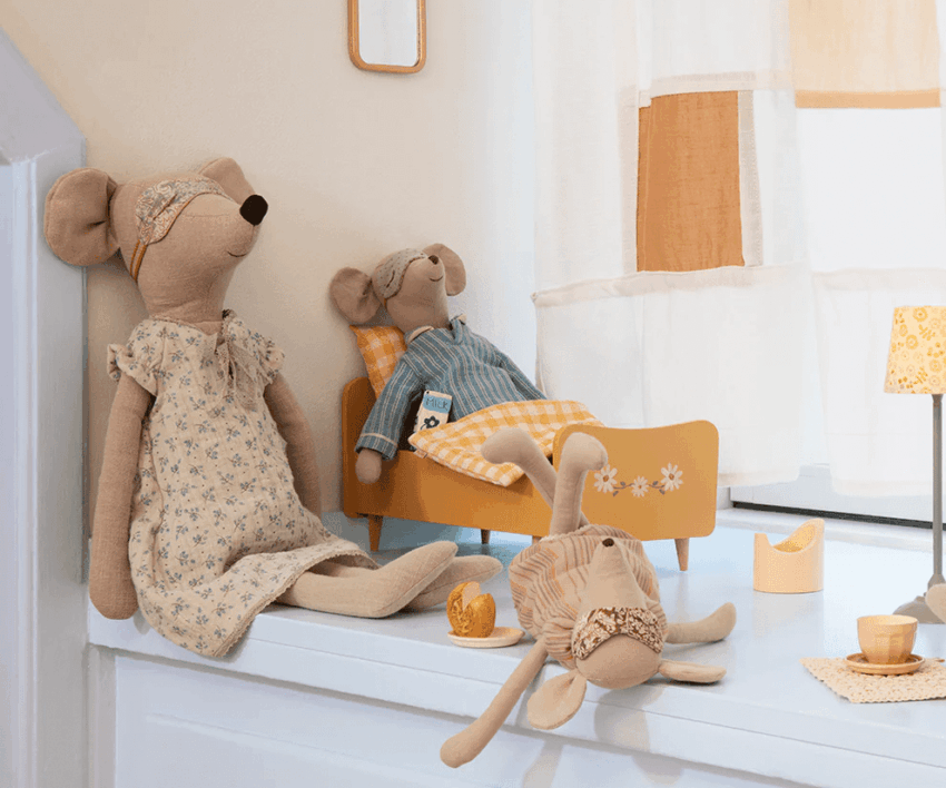 maileg medium mouse, nightgown 33cm