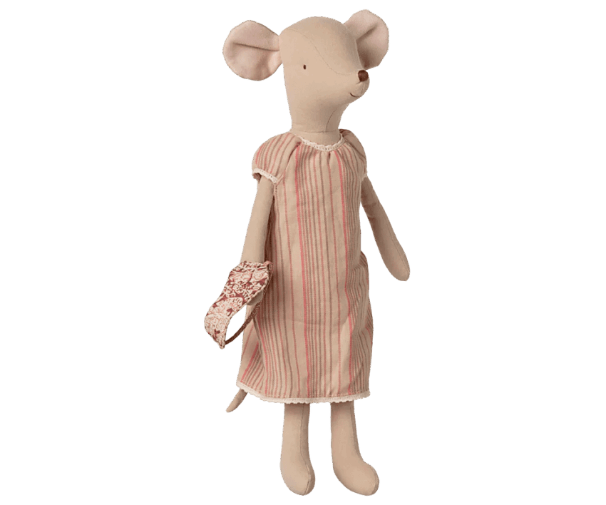 maileg medium mouse, nightgown 33cm