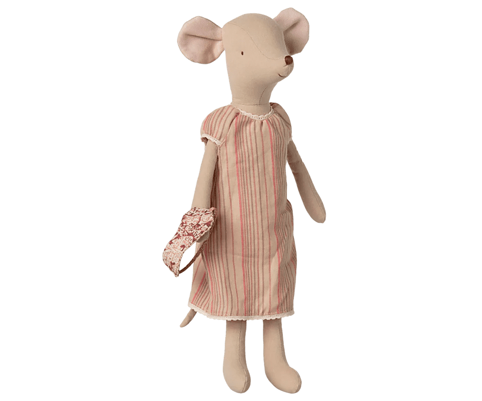 maileg medium mouse, nightgown 33cm