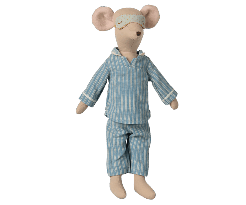 maileg medium mouse, pyjama’s 33cm