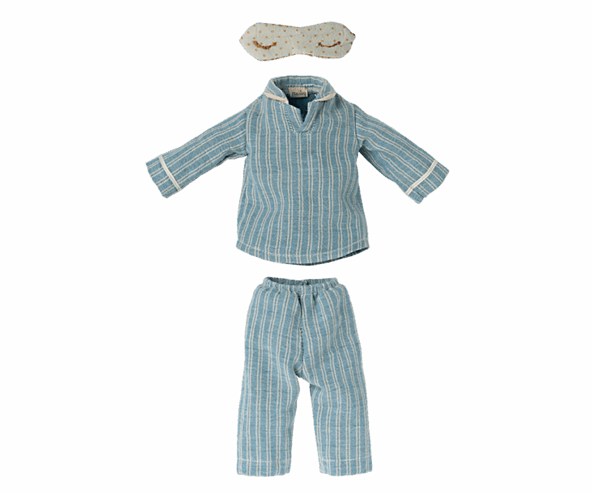 maileg medium mouse, pyjama’s 33cm