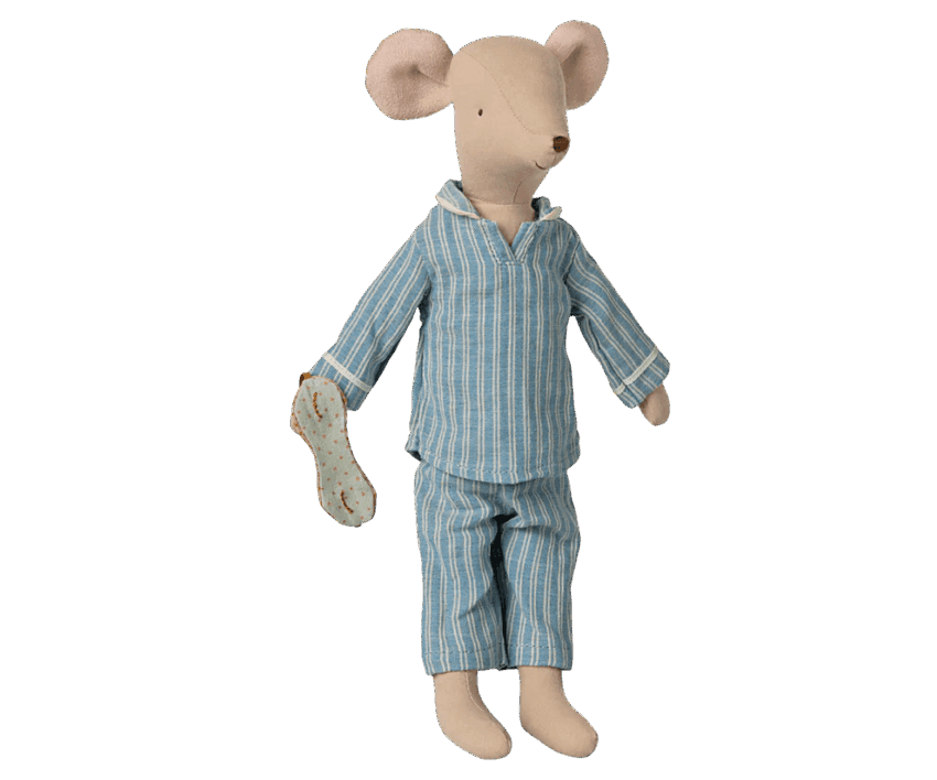 maileg medium mouse, pyjama’s 33cm