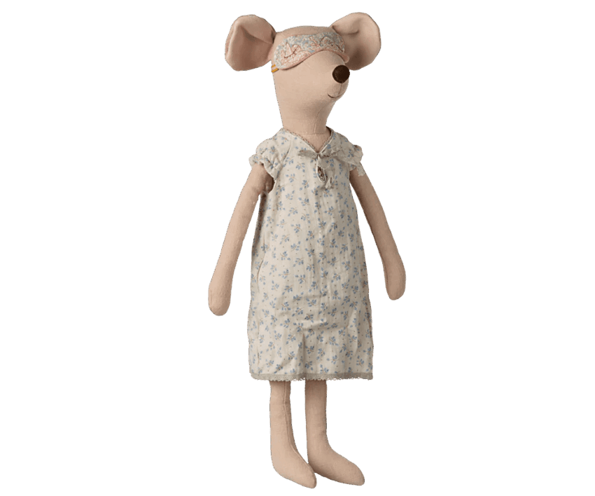 maileg maxi mouse, nightgown 49cm