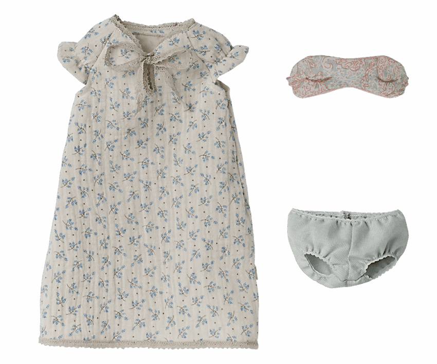 maileg maxi mouse, nightgown 49cm