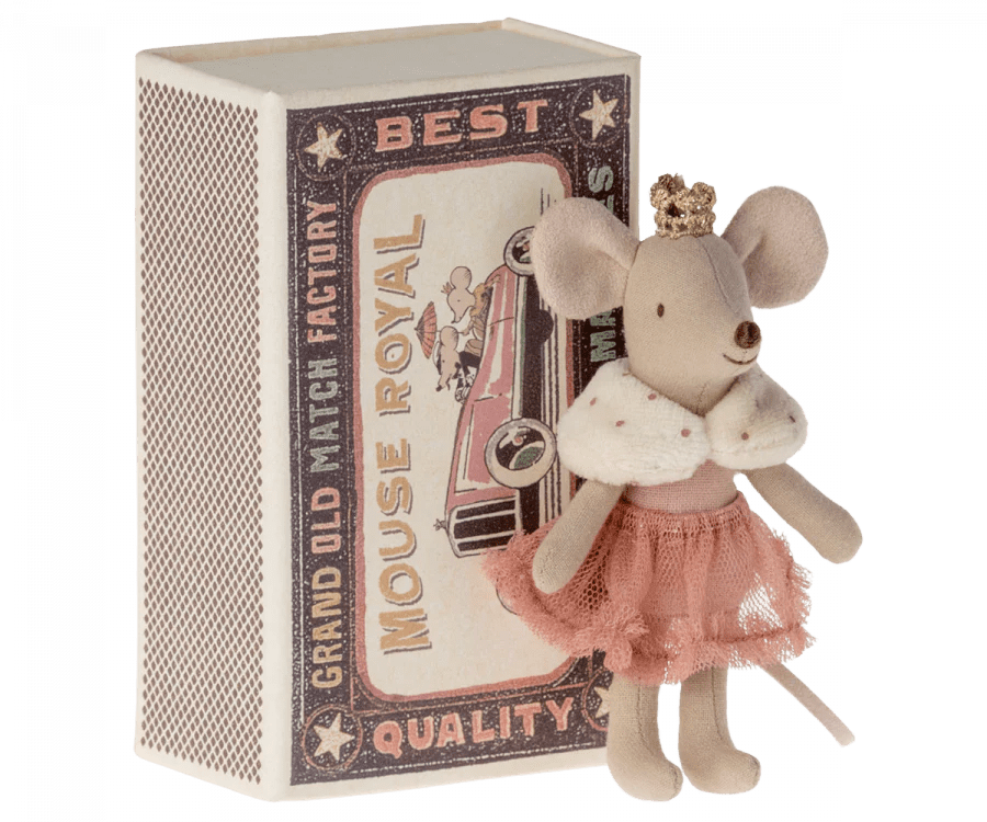maileg princess mouse, little sister in matchbox
