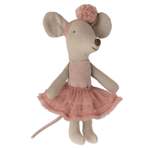 maileg ballerina mouse, little sister rose