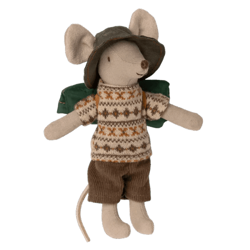 maileg hiker mouse, big brother