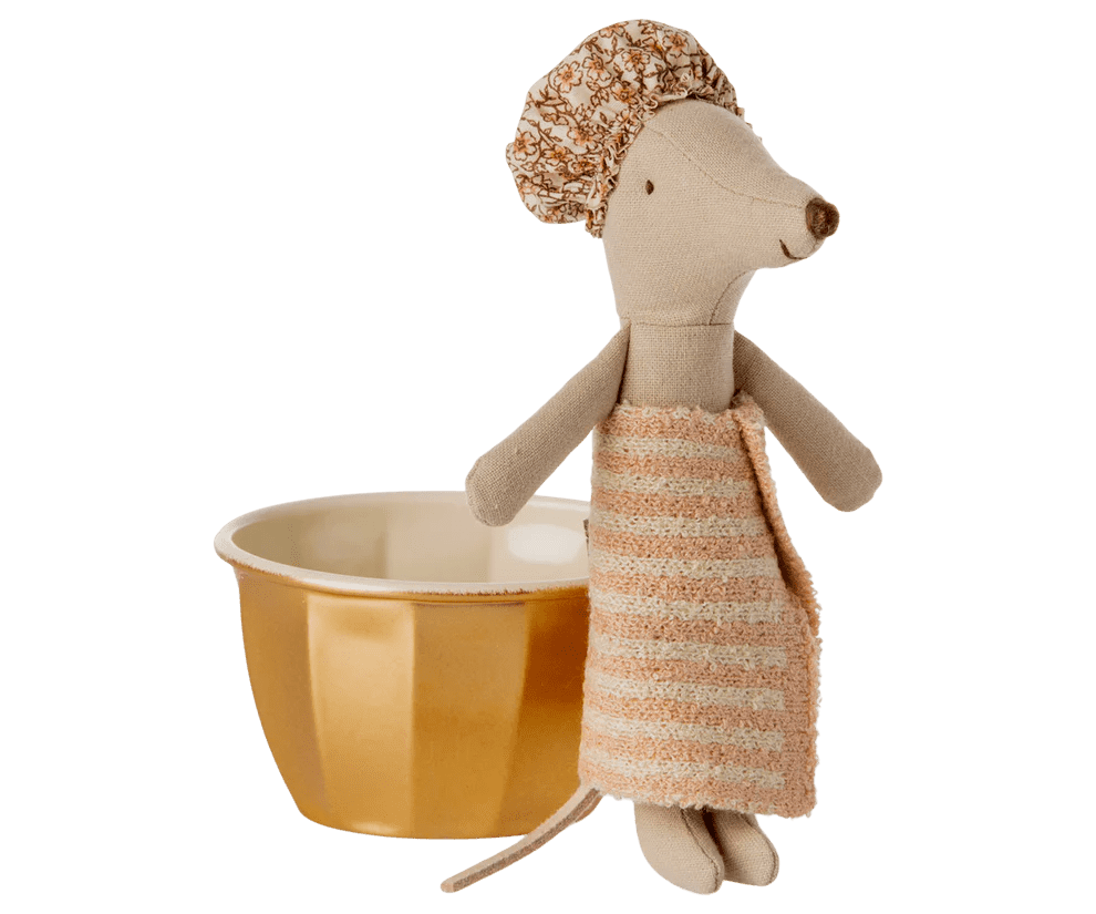 maileg wellness mouse, big sister yellow