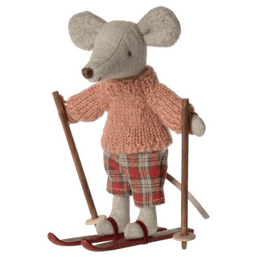 maileg winter mouse with ski set, big sister