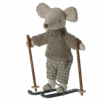 maileg winter mouse with ski set, big brother
