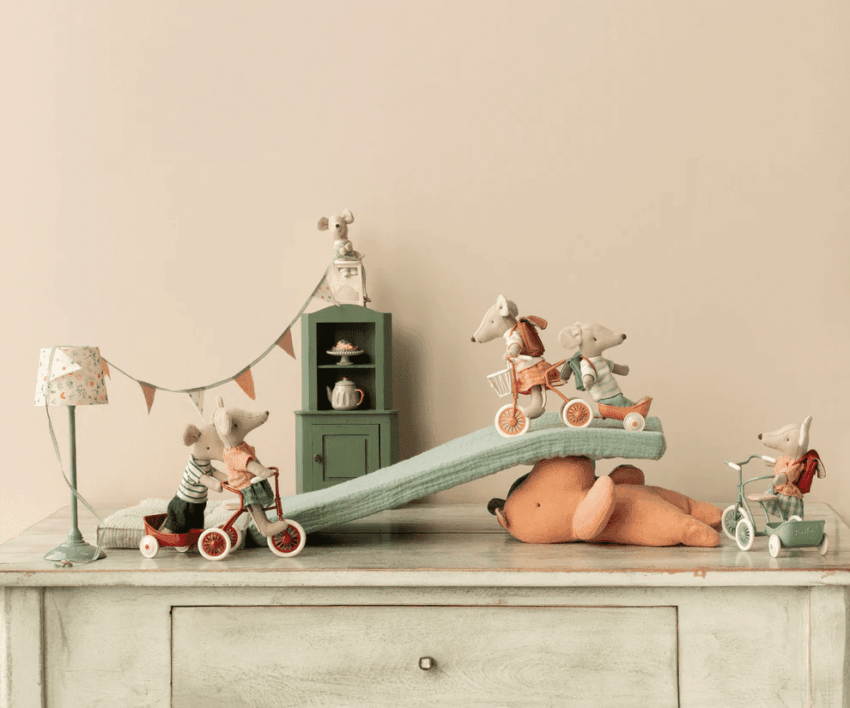 maileg tricycle mouse, big brother