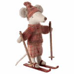 maileg winter mouse with ski set, big sister rose