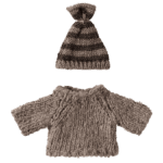 maileg knitted sweater and hat big brother mouse