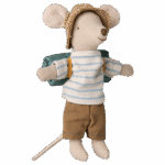 maileg hiker mouse, big brother stripes