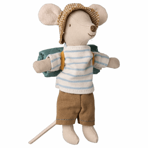maileg hiker mouse, big brother stripes
