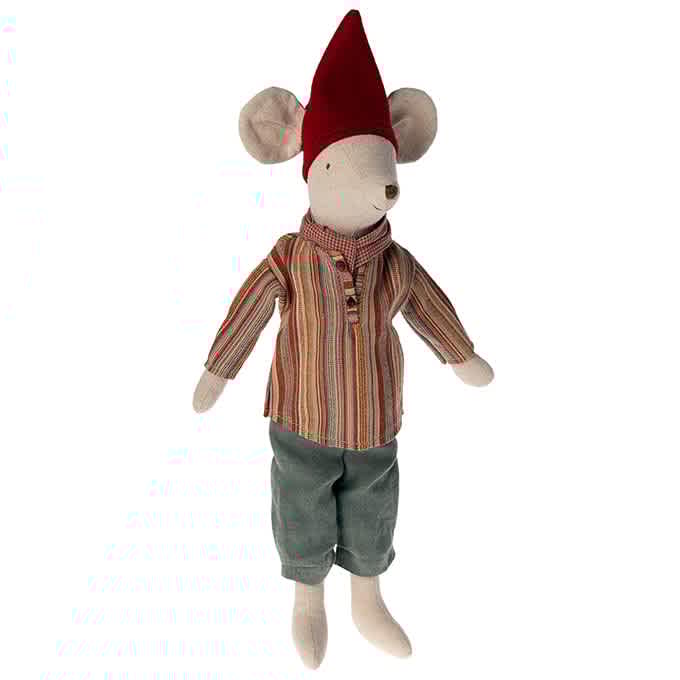 maileg christmas mouse, medium boy 37cm