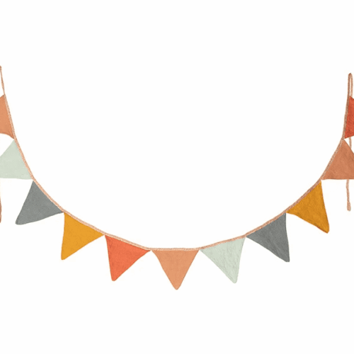 maileg garland, small 11 flags