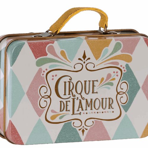 maileg small suitcase, harlequin