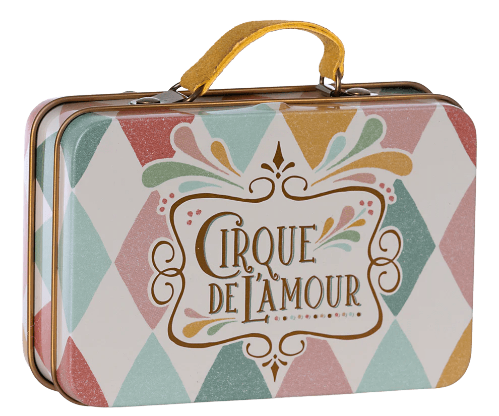 maileg small suitcase, harlequin