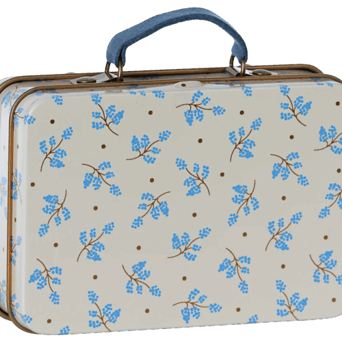 maileg small suitcase, madelaine blue