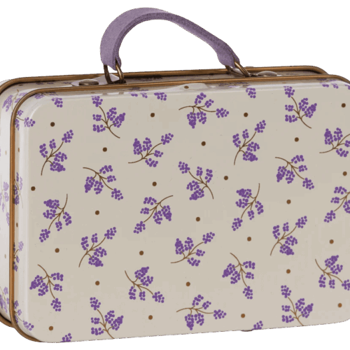 maileg small suitcase, madelaine lavender