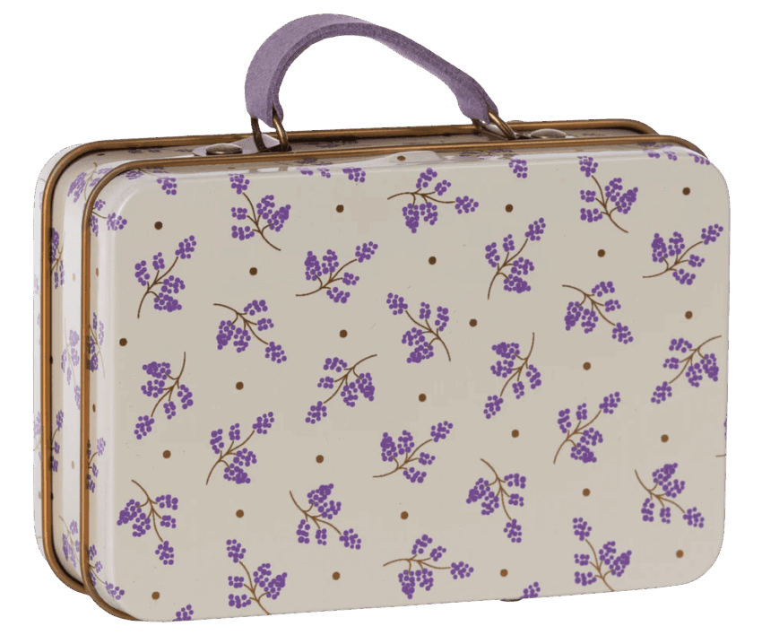 maileg small suitcase, madelaine lavender