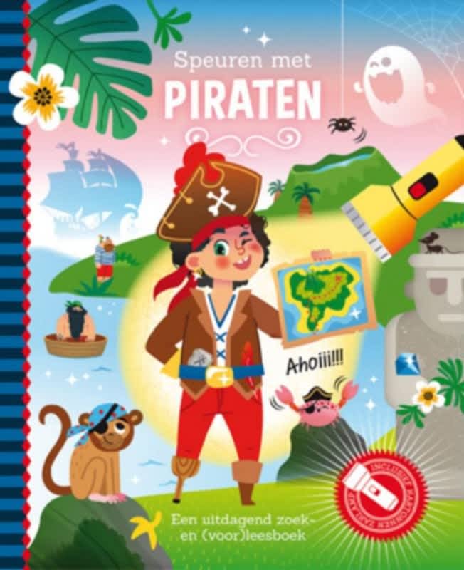 zaklampboek speuren met piraten