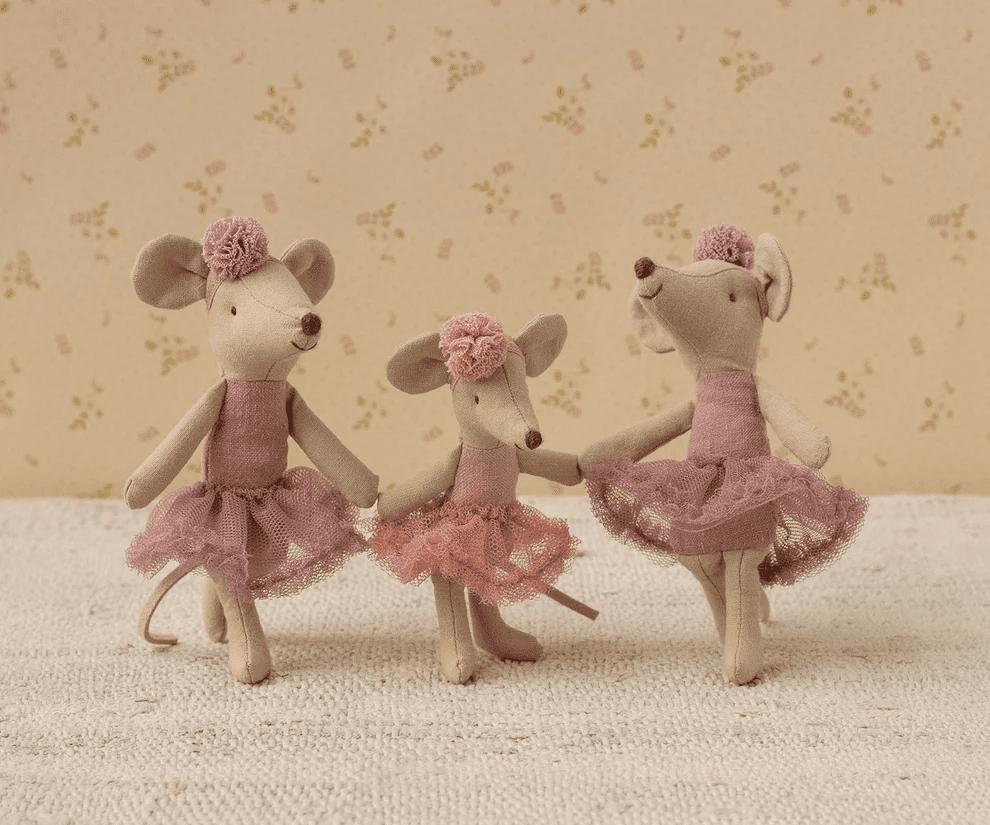 maileg ballerina mouse, big sister heather