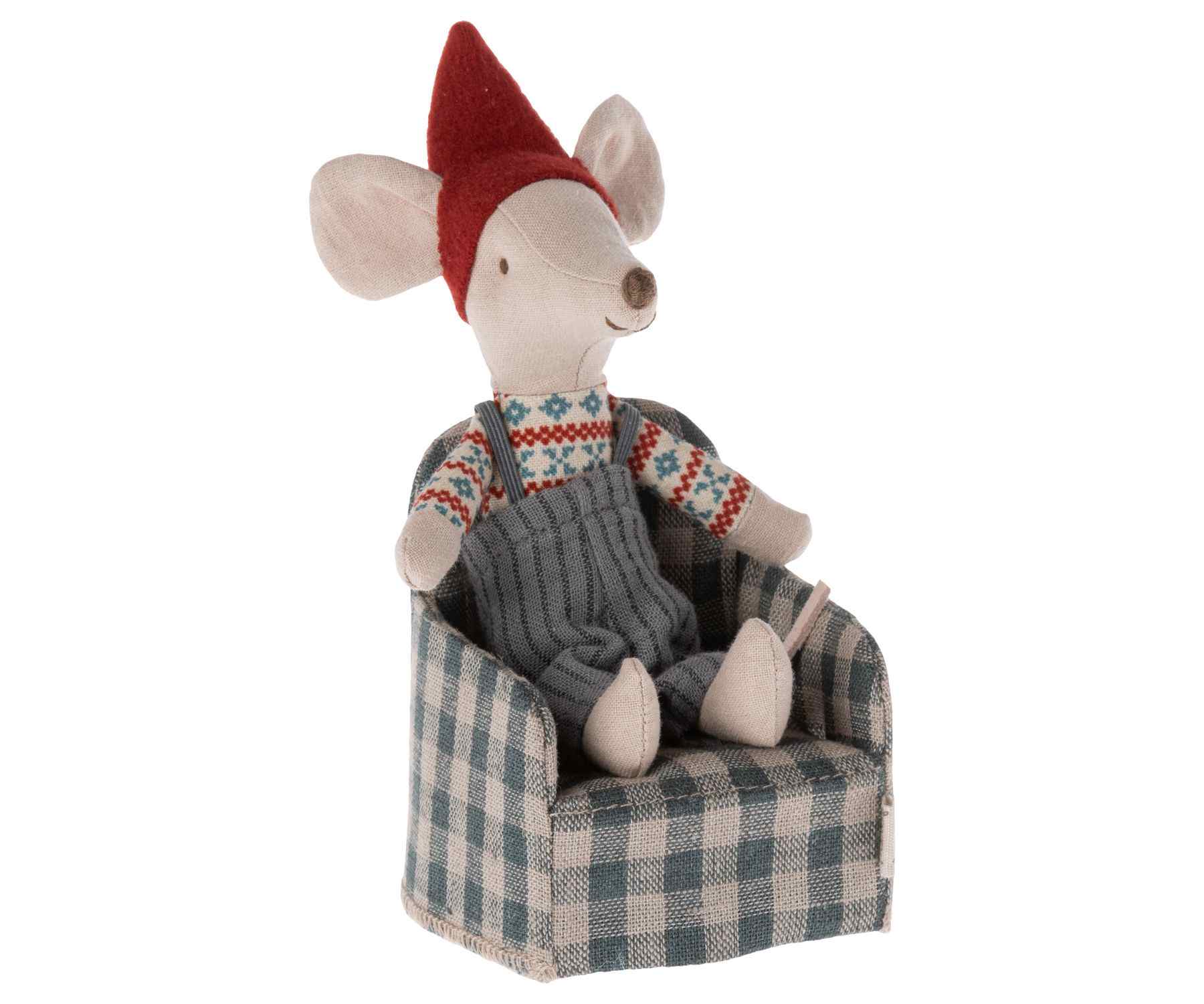 maileg chair, mouse green
