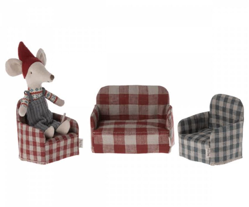 maileg chair, mouse green