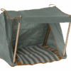 maileg happy camper tent, mouse green